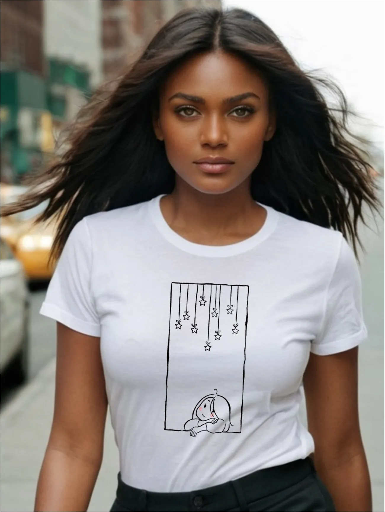 maglia donna bianca sognatrice