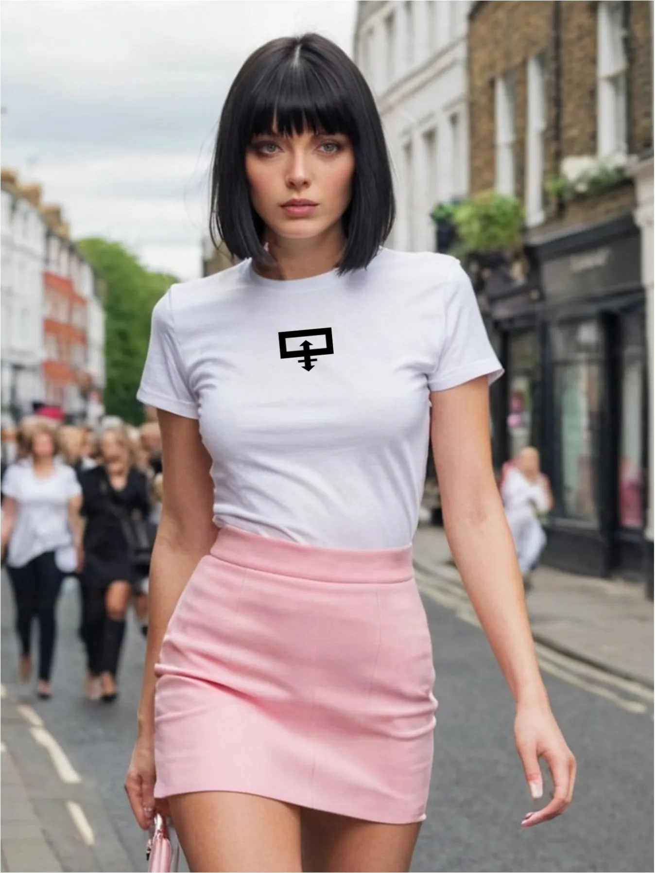 maglia donna bianca totally centro