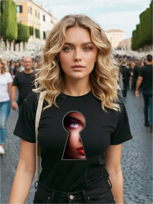 maglia donna nera inside