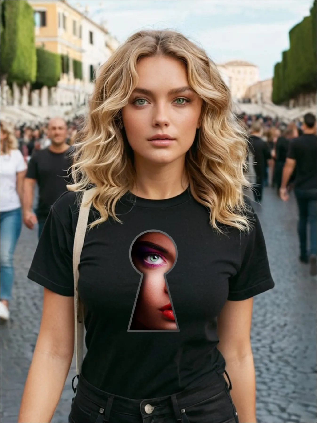 maglia donna nera inside