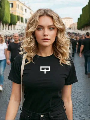 maglia donna nero totally centro