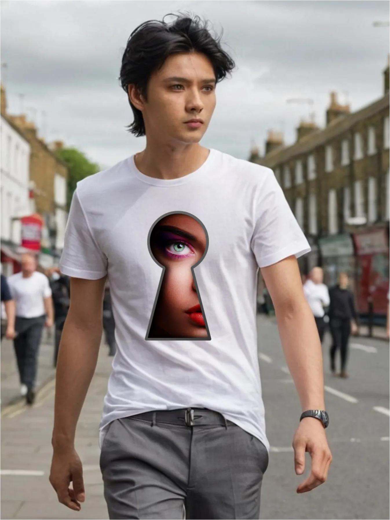 maglia uomo bianca inside