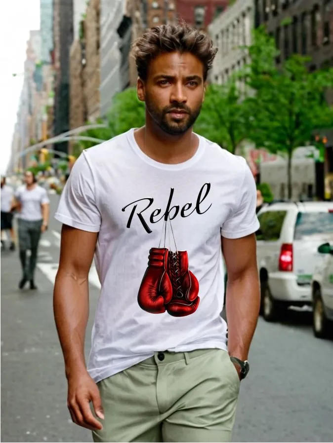 Unique - Maglia Rebel Bianca Fronte da uomo