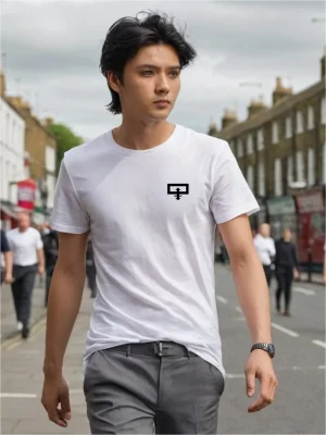 maglia uomo bianca totally cuore