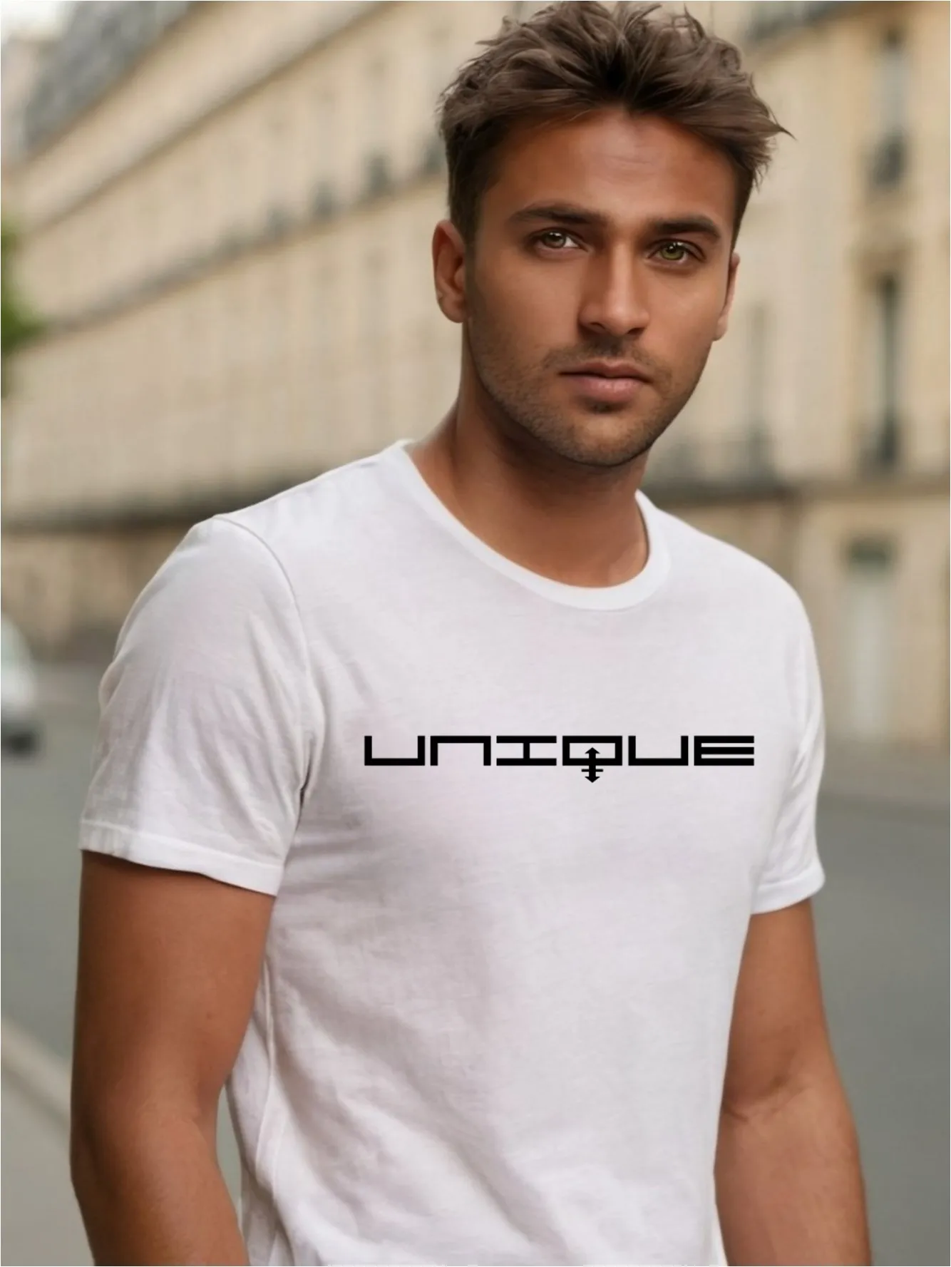 maglia uomo bianca unique